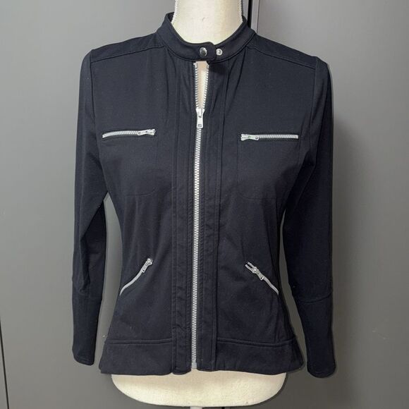 Jofit Women's Black Epic Bomber Zip-Up Jacket - Picture 2 of 3